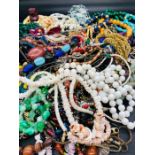 A large volume of costume jewellery, necklaces