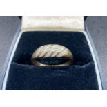 A 14ct gold ring, marked 585 (2.6g Total Weight)