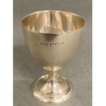 A silver Mappin and Webb Egg Cup (55g) Hallmarked