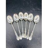 A set of six silver teaspoons by James Deakin & Sons, hallmarked for Sheffield 1926