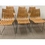 A set of six Skandia Hans Brattrud Fjordfiesta chairs