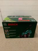 A Bosch Rotak 34-13 unused lawnmower