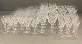 A Large selection of Orrefors of Sweden glassware (72 items in total)