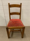An Oak splat back chair