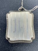 A silver pendant pill box, marked 935 'L'Exquisite'