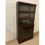 A Five Tier Globe Wernicke bookcase (H 178 cm x 87cm w x 29 cm D)