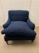 A Howard style contemporary lounge chair (H84cm W95cm D85cm)