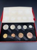 A Royal Mint 1950's United Kingdom Coin Set