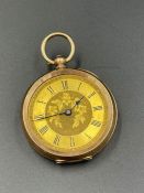 A 9ct pocket watch AF (Total Weight 29.7g)