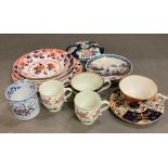 A selection of collectable china to include John Ridgway, Spode, Worcester.