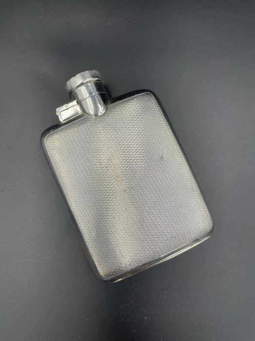 A Hallmarked silver Hip Flask