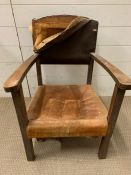An oak frame children chair AF