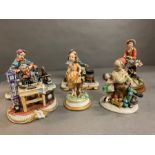 A selection of six Capodimonte figures