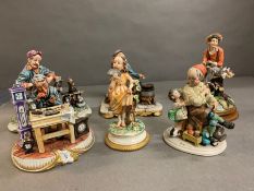 A selection of six Capodimonte figures