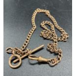 A 9ct gold Albert chain (27.8g)