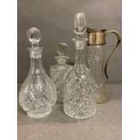 Three decanters and a water jug (AF)