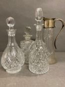 Three decanters and a water jug (AF)