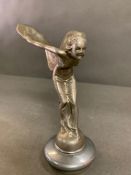 A spirit of Ecstasy, flying lady Rolls Royce automobiles (H18cm W13cm)