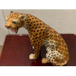 A full size china sitting leopard (H75cm)