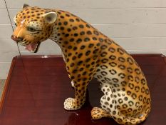 A full size china sitting leopard (H75cm)