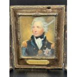 A Miniature of Lord Nelson in carry case