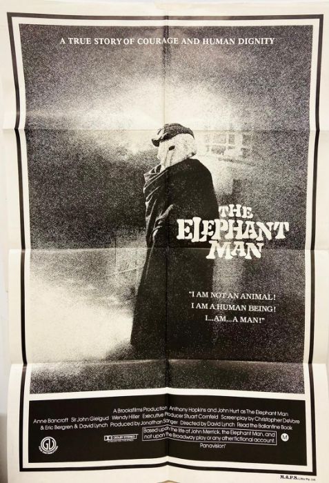 An Original Elephant Man movie poster from Australian Cinema Foyer