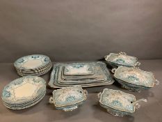 A part set of Fond Sons/Ford and Sons Burslem Bristol dinner service