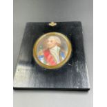 A miniature portrait of a gentleman with red sash AF