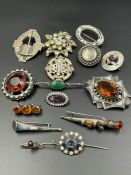 A Volume of quality, mainly Scottish silver jewellery with semi precious stones