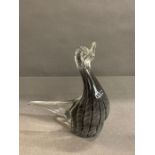 A V. Nason and C Murano Italy glass swan