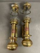 A Pair of GWR carriage lamps