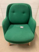 A Fritz Hansen green chair design by Jamie Hayon Denmark