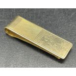 A 9ct gold money clip (11.2g)
