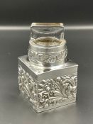A silver scent bottle dated for 1899
