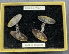 A Pair of Gold Fronted Masonic cuff links