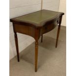 A Regency style side table/writing desk (H75cm W90cm)
