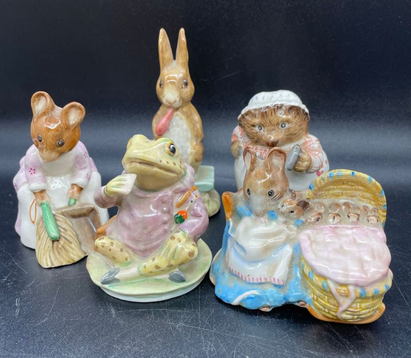 Five Beswick Beatrix Potter figures