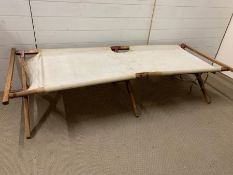 A vintage camp bed, once belonging to H.Rider Haggard Novelist