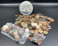 A small quantity of billon denier coins, crusader, middle ages, plus a large quantity of foreign