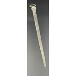 A George III silver meat skewer by Thomas & William Chawner hallmarked for London 1762