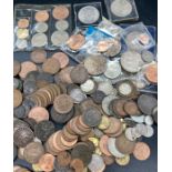 A large selection of collectable coins