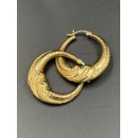 A Pair of 9ct gold earrings (2.7g)