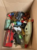A small box of collectable toys