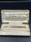 A Gold plated Parker pencil