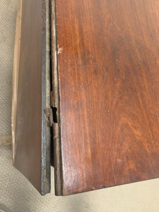 A mahogany drop sided table AF - Image 2 of 2