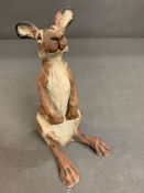 A Hare sculpture signed and dated to base