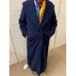 A blue wool overcoat by Laura Ashley size Uk 12-14