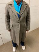 A Harris tweed style overcoat size Uk 12 -14
