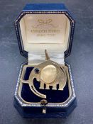 An 18ct gold Gucci Italy elephant pendant (Total weight 16g)