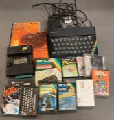 Sinclair game spectrum console and games